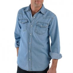 Džínová košile sepraná modrá / - Blancheporte