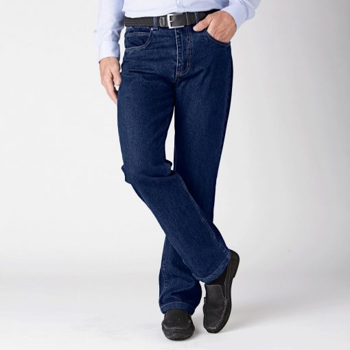 Džíny s elastickým pasem modrá  – Blancheporte