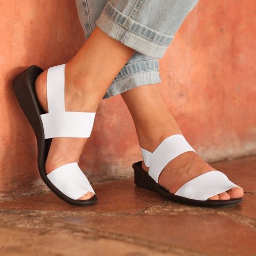 Elastické sandály bílá  – Blancheporte