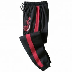 Meltonové sportovní kalhoty černá/červená / - Blancheporte