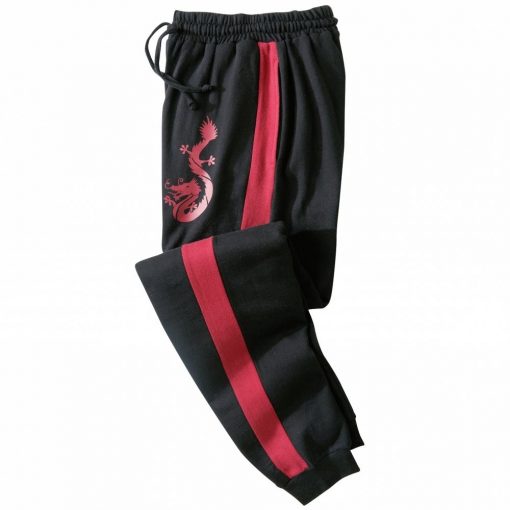 Meltonové sportovní kalhoty černá/červená / – Blancheporte
