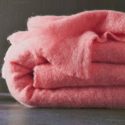 Mohérová deka růžová xcm – Blancheporte
