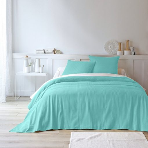 Přehoz na postel blankytně modrá xcm – Blancheporte