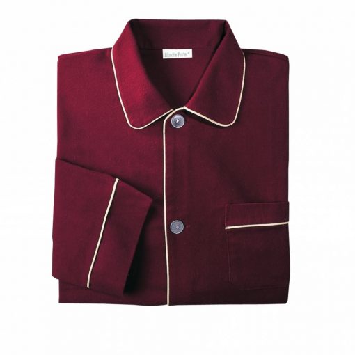Prodloužený pyžamový kabátek bordó / (XL) – Blancheporte
