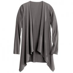 Splývavý svetr s cípy šedá  - Blancheporte