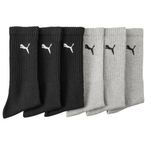 Sportovní ponožky Puma černé + šedé