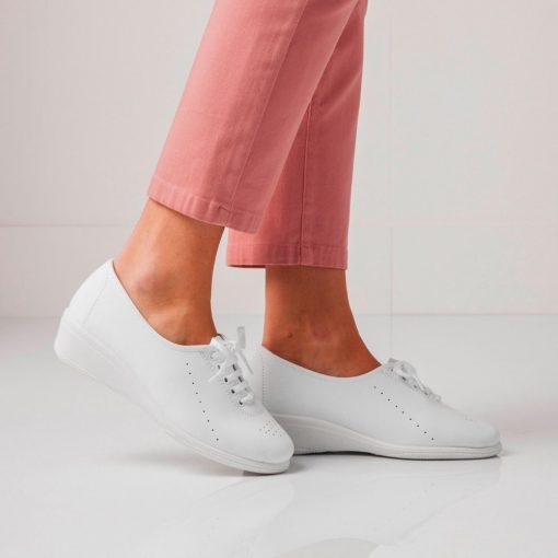 Vycházková obuv s tkaničkami bílá  – Blancheporte