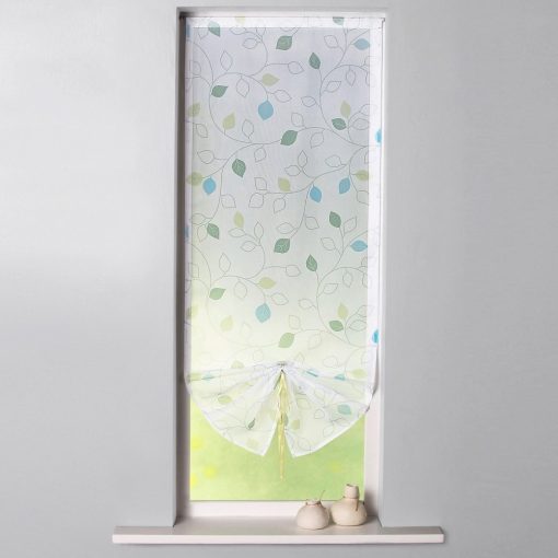 Záclonová vitráž Podzim zelená xcm – Blancheporte