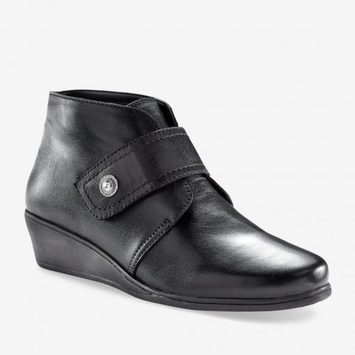 Kotníkové boty na suchý zip černá  – Blancheporte