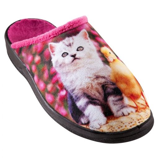 Pantofle s potiskem kočičky kočka  – Blancheporte