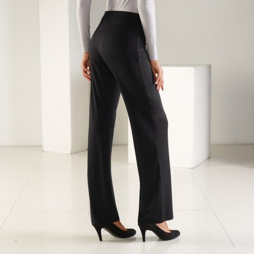 Rovné úpletové kalhoty černá  – Blancheporte