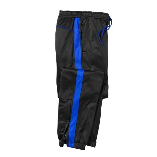 Sportovní kalhoty z česaného mikrovlákna černá/modrá / – Blancheporte