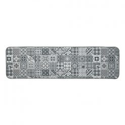 Žakárový koberec s motivem kachliček kostky šedá xcm - Blancheporte