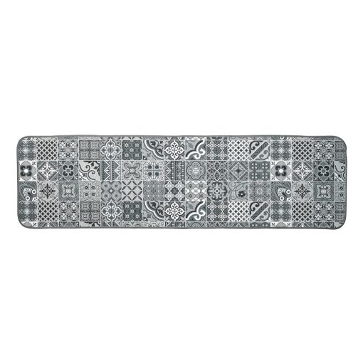 Žakárový koberec s motivem kachliček kostky šedá xcm – Blancheporte