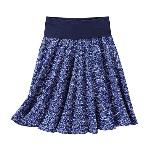 Rozšířená sukně s grafickým vzorem nám.modrá  – Blancheporte