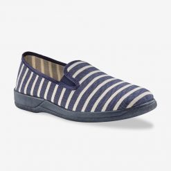 Domácí obuv s gumičkami námořnická modrá  - Blancheporte