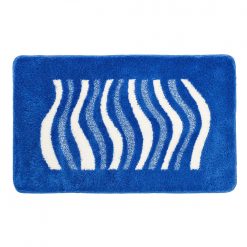 Koupelnová předložka "Vlny" modrá xcm - Blancheporte
