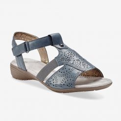 Kožené sandály modrá  - Blancheporte