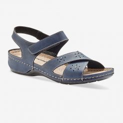 Perforované sandály modrá  - Blancheporte