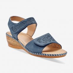 Perforované sandály námořnická modrá  - Blancheporte