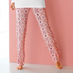 Pyžamové kalhoty s potiskem azulejo