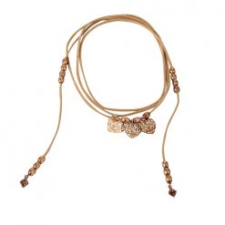 Šňůrkový náhrdelník ke krku karamelová - Blancheporte