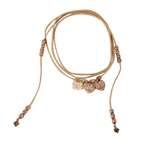 Šňůrkový náhrdelník ke krku karamelová – Blancheporte