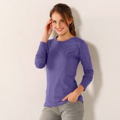 Tričko s dlouhými rukávy fialovošedá / - Blancheporte