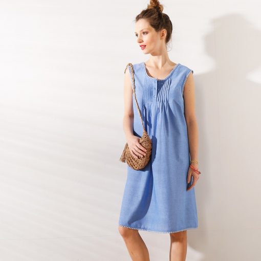 Bavlněné šaty modrá  – Blancheporte