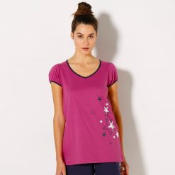 Jednobarevné tričko hvězdičky