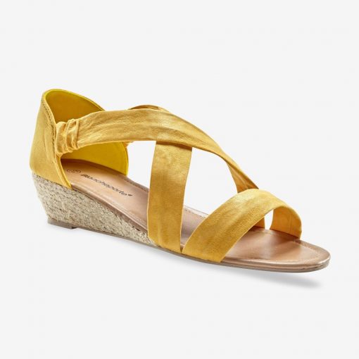 Sandály na klínku žlutá  – Blancheporte