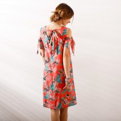 Šaty s odhalenými rameny korálová  - Blancheporte