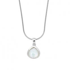 Stříbrný náhrdelník s bílou perletí perleťová bílá - Blancheporte