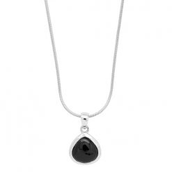 Stříbrný náhrdelník s onyxem onyx - Blancheporte