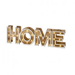 Svítící nápis "HOME" dřevo xcm - Blancheporte