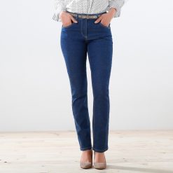 Tvarující džíny s  kapsami modrá  - Blancheporte
