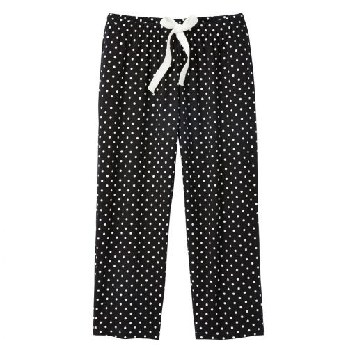 / pyžamové kalhoty s potiskem puntíků Lola černá/sl.kost / – Blancheporte