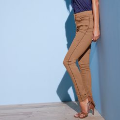Barevné prodlužující kalhoty oříšková  - Blancheporte