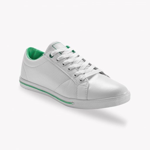 Dvoubarevné tenisky bílá/zelená  – Blancheporte