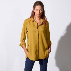Jednobarevná košile šafránová  - Blancheporte
