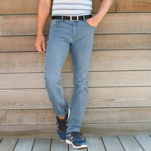 Rovné džíny sepraná modrá  – Blancheporte