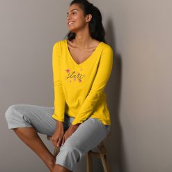 Pyžamové tričko s dlouhými rukávy s potiskem Estrella žlutá / - Blancheporte