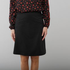 Rozšířená sukně z úpletu Milano černá  - Blancheporte